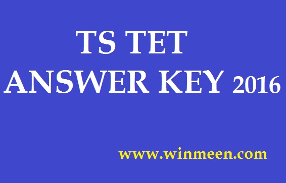 Ts Tet Answer Key 2016