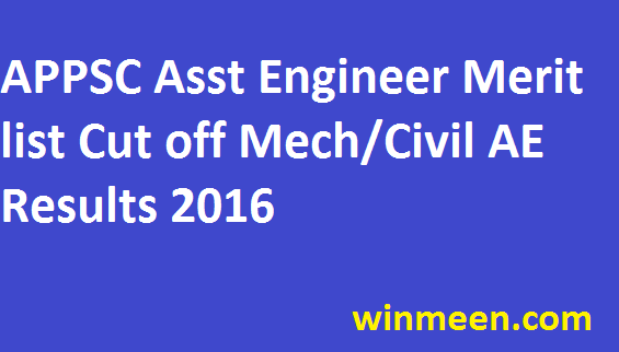 Arunachal Pradesh PSC AE Result 2016 Asst Engineer Civil Mech Cut off Merit List 