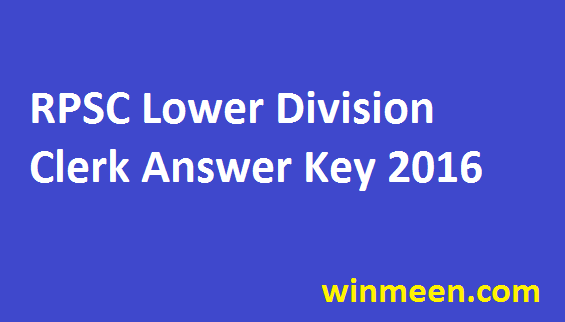 RPSC Grade II Answer Key 2016 Exam Paper Solution A B C D Solution Clerk Exam Analysis