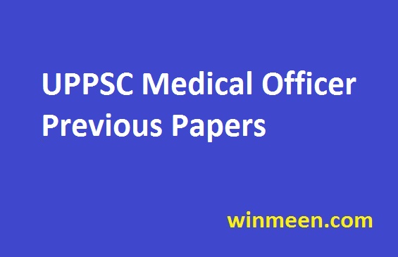 UPPSC Medical Officer Previous Papers