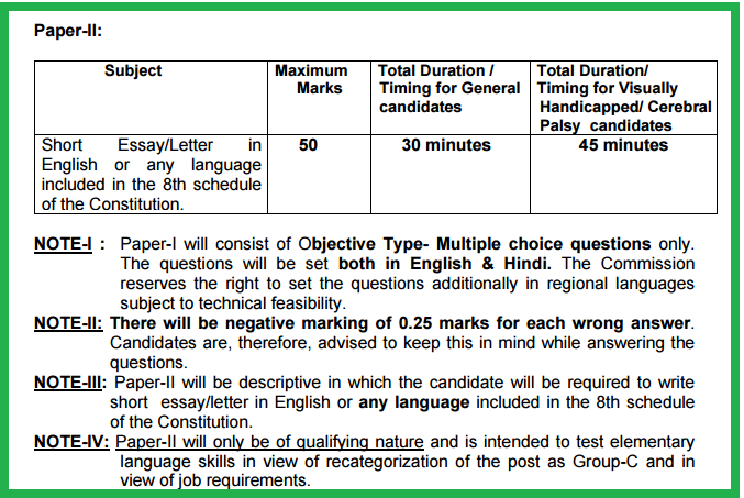 Ssc Mts Exam Pattern 2016 - 2017