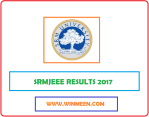 SRMJEEE Results 2017