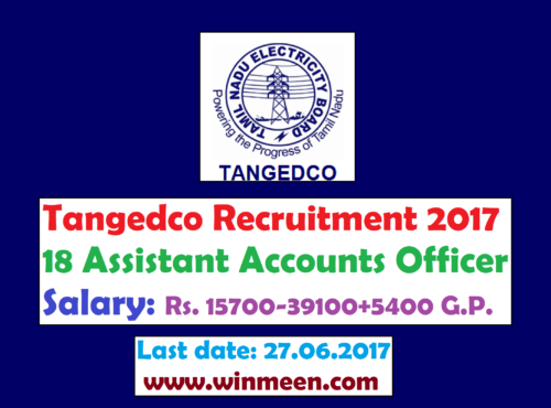 Tangedco Recruitment 2017
