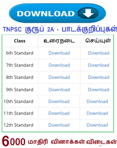 Tnpsc Tamil Model Question Paper [ 6th Std To 12th Std ]