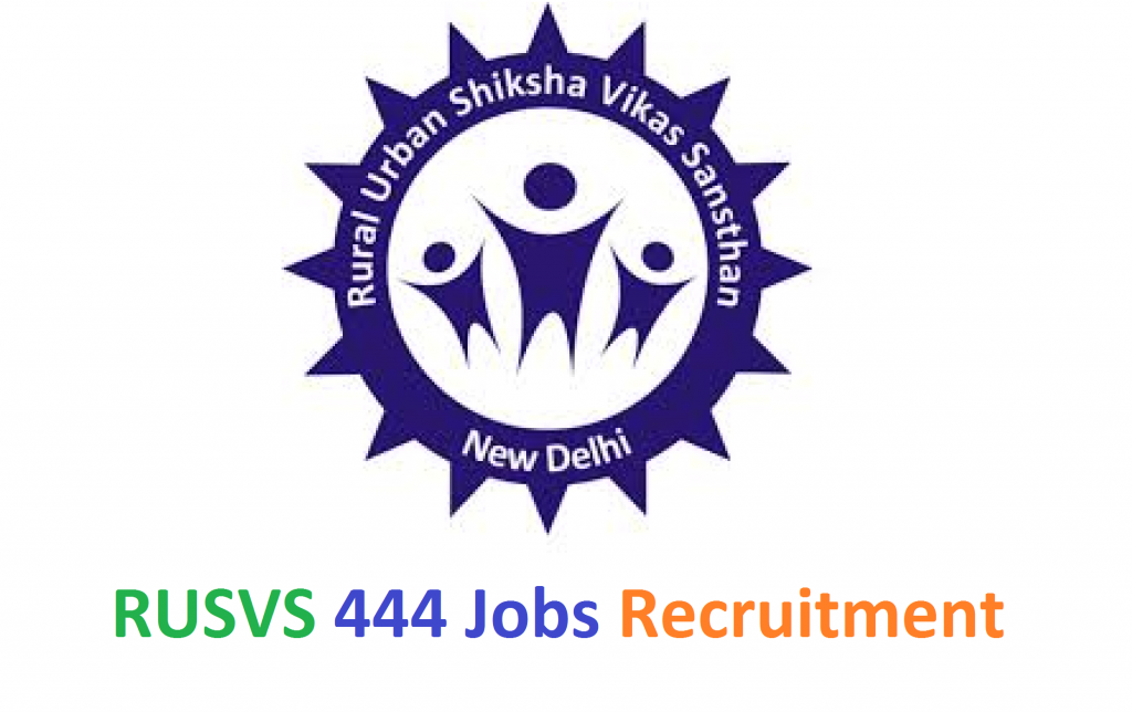 RUSVS 444 Jobs Recruitment