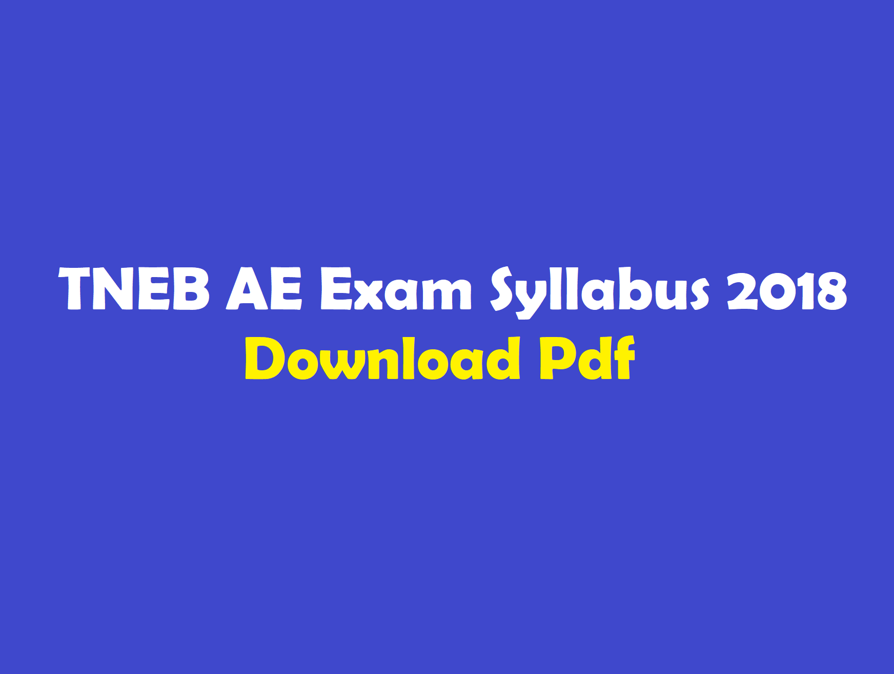 group 1 exam maths syllabus Syllabus Pdf  2018 WINMEEN AE Download TNEB  Exam