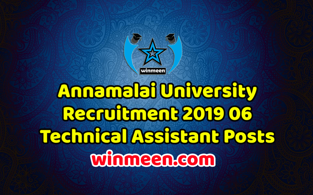 Annamalai University | Faculty of Engineering & Technology | Recruitment of  Junior Research Fellow - YouTube